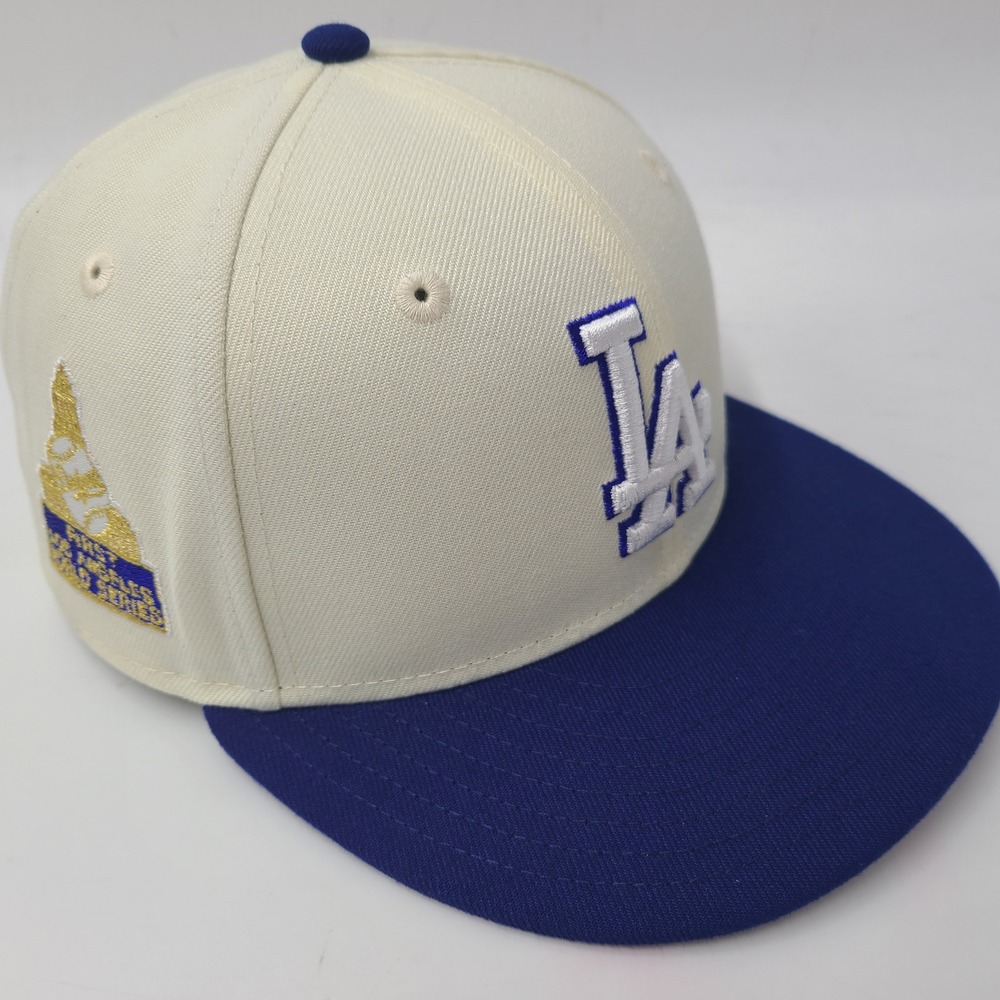 Los Angeles Dodgers Hat Fitted 7 1/8‎ New Era 59Fifty First World Series Patch